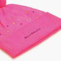 Bonnet à strass multicolores storm pink fille Billieblush H26