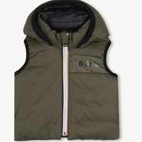Doudoune sans manches réversible olive night Boss H26