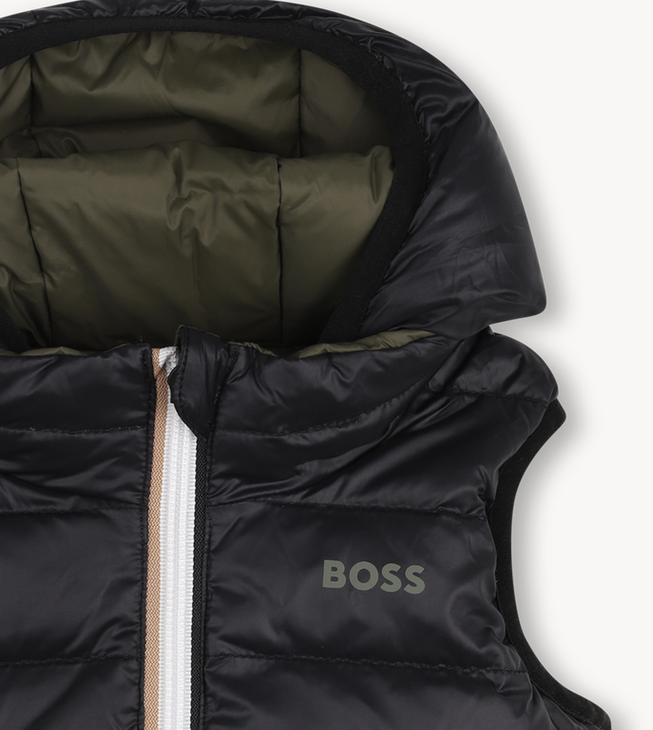 Doudoune sans manches réversible olive night Boss H26
