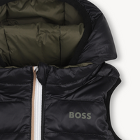 Doudoune sans manches réversible olive night Boss H26