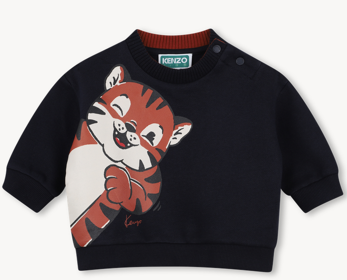 Sweat-shirt bleu mistral babyboy Kenzo H26