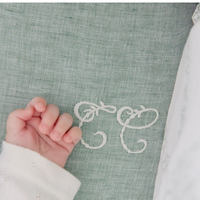 Drap housse feuillage vert Tartine et Chocolat