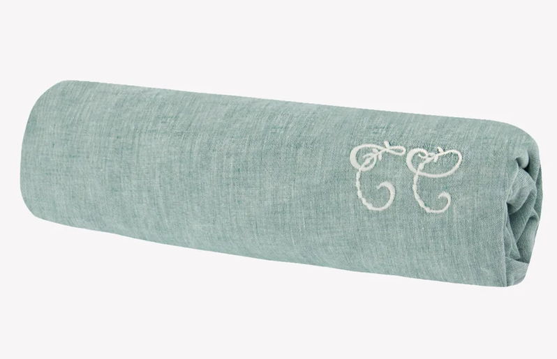 Drap housse feuillage vert Tartine et Chocolat