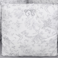 Coussin toile de jouy gris Tartine et chocolat