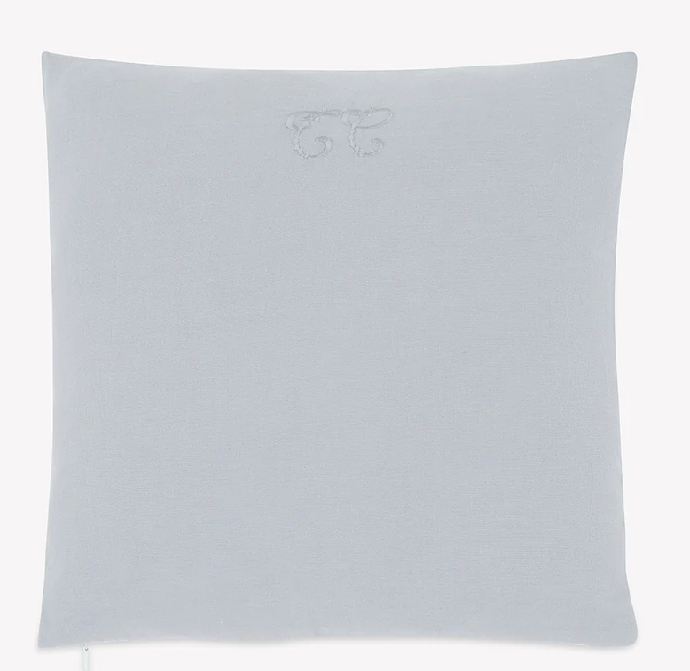 Coussin toile de jouy gris Tartine et chocolat