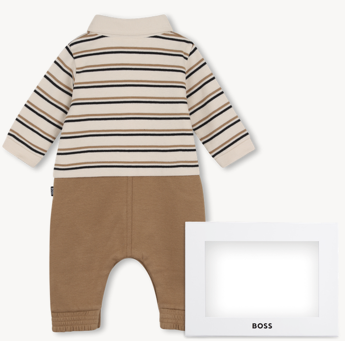 Combinaison manches longues new beige babyboy Boss H26