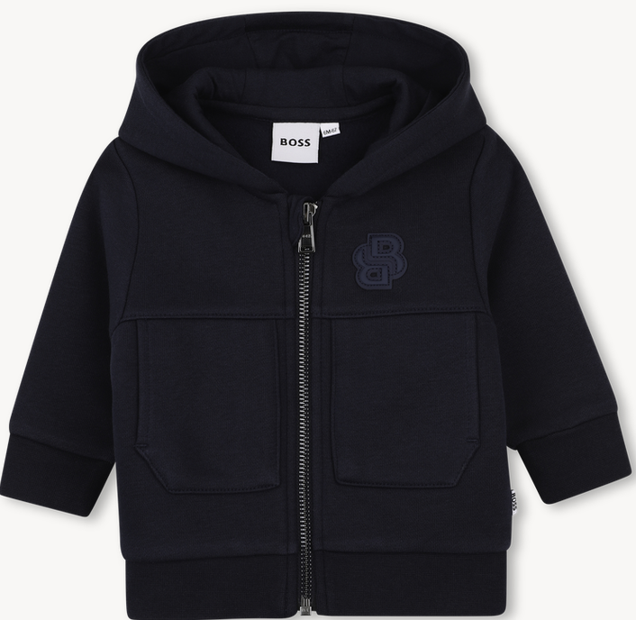 Ensemble cardigan et pantalon bleu cargo babyboy Boss H26