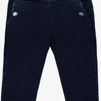 Pantalon en coton festonné marine babygirl Tartine et Chocolat H26
