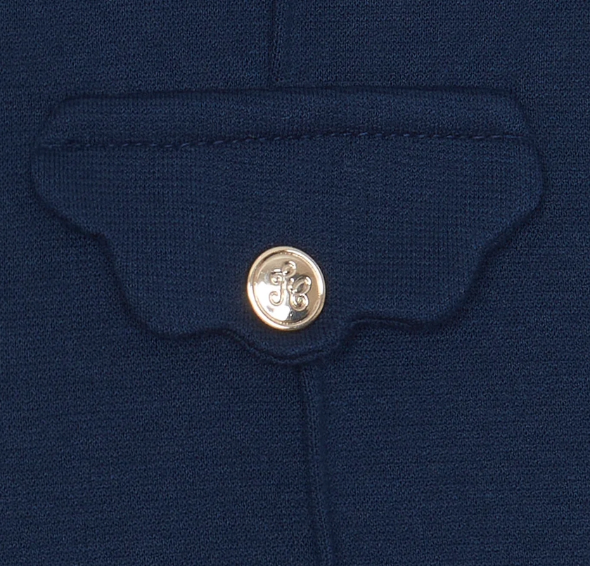 Pantalon avec poches festonnées marine babygirl Tartine et Chocolat H26
