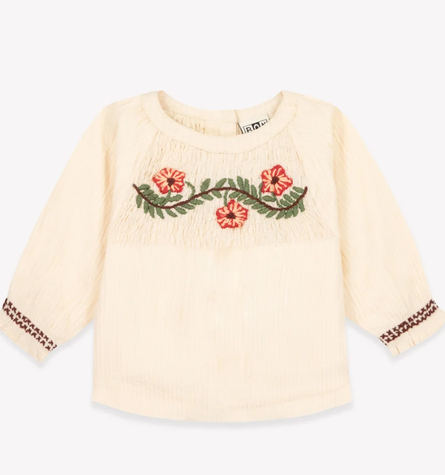 Blouse flower milk babygirl Bonton H26