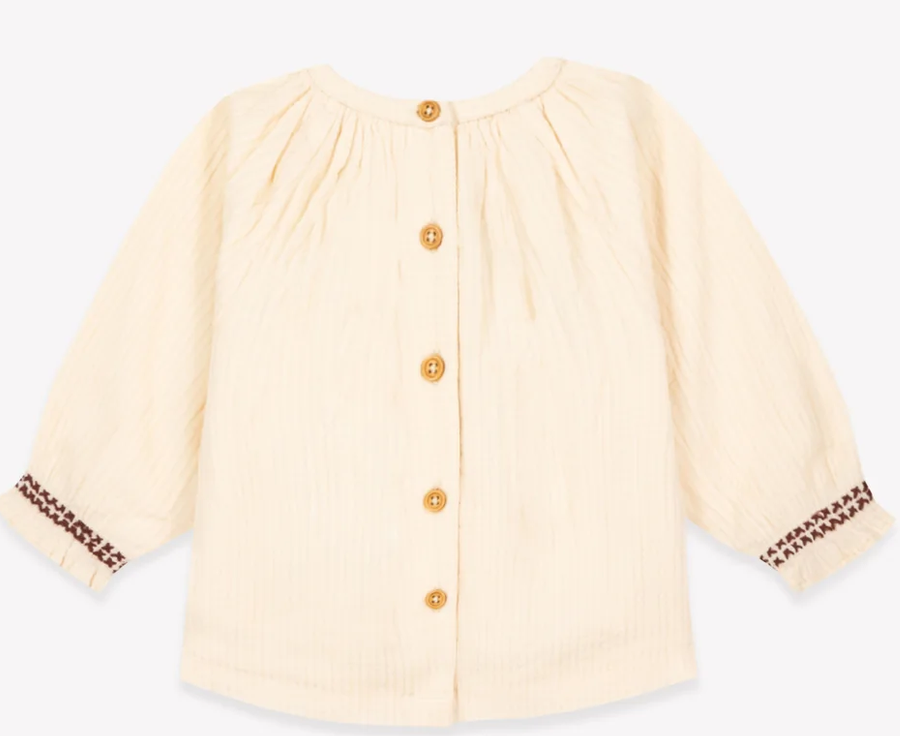 Blouse flower milk babygirl Bonton H26