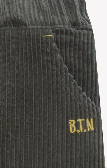 Pantalon Paco en velours kaki babyboy Bonton H26