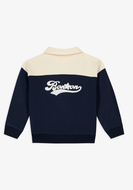 Ensemble gilet et jogging prime en coton navy babyboy Bonton H26
