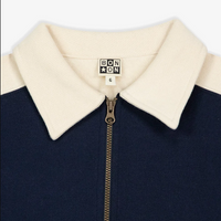 Ensemble gilet et jogging prime en coton navy babyboy Bonton H26