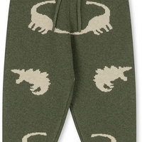 Ensemble pull et pantalon en laine kaki garçon Konges Slojd H26