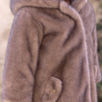Manteau imitation fourrure beige moyen fille Tartine et Chocolat H26