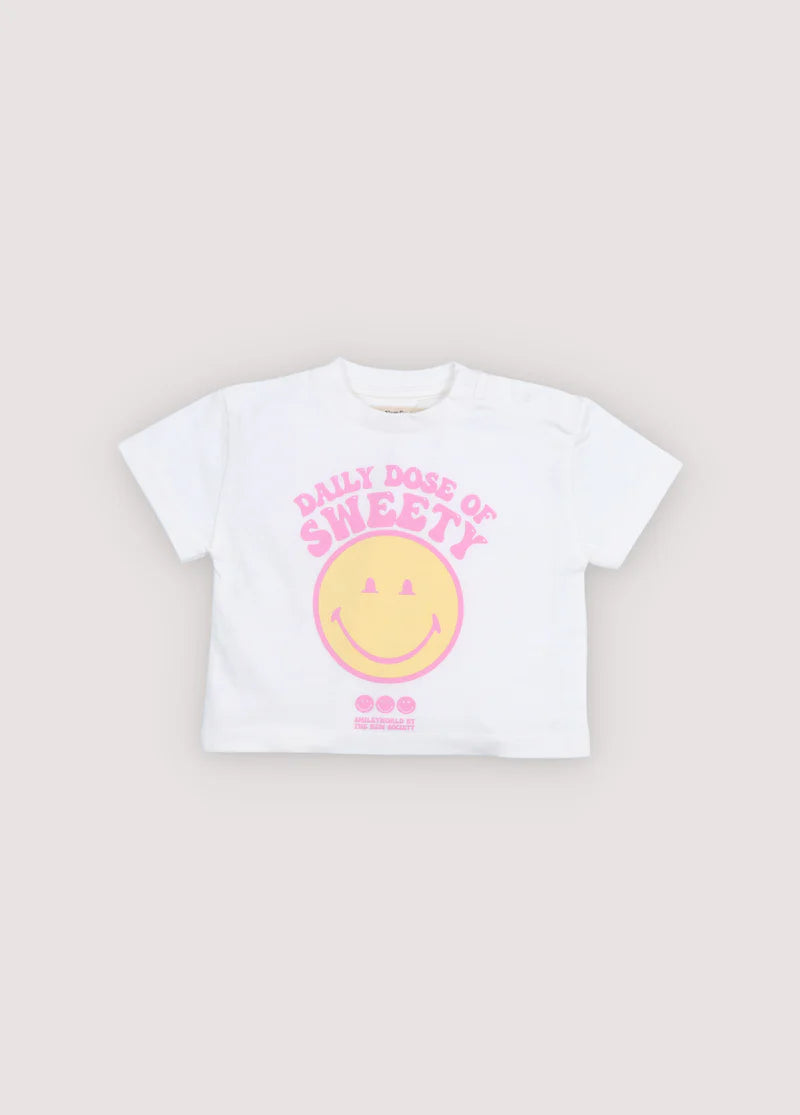 Tee Shirt Smiley World fille The New Society E26