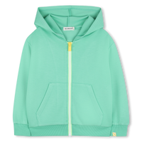 Sweat zippé à capuche verte garçon Billieblush E26