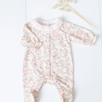 Pyjama rose pâle jardin hivernal babygirl Tartine et Chocolat