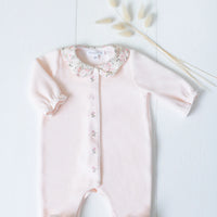 Pyjama rose pâle fleuri babygirl Tartine et Chocolat