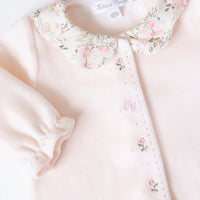 Pyjama rose pâle fleuri babygirl Tartine et Chocolat