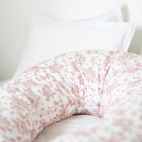 Coussin de maternité Toile de Jouy rose Tartine et chocolat