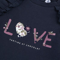 Sweat Love marine babygirl Tartine et Chocolat 