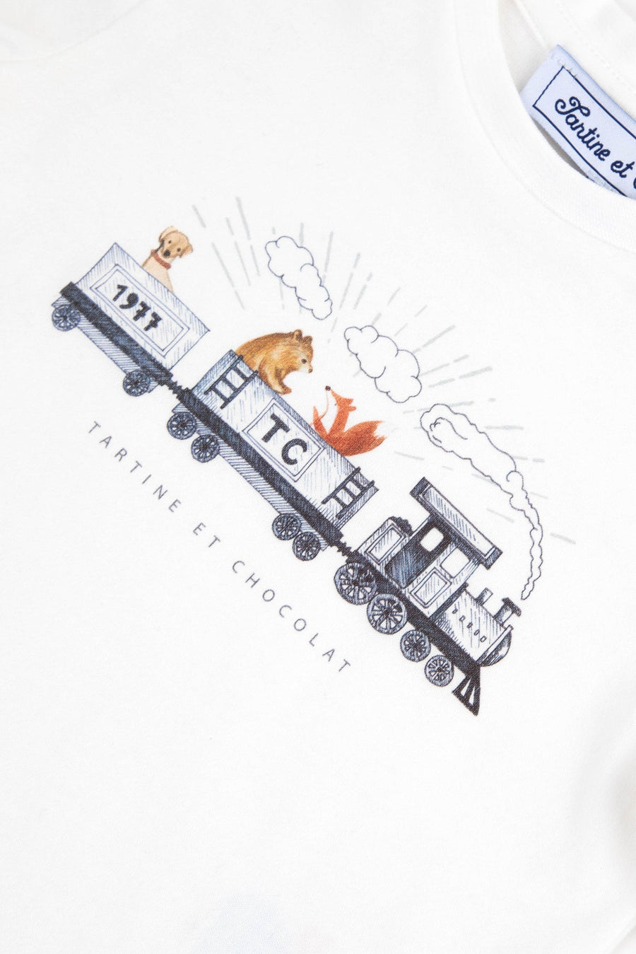 Tee-shirt train babyboy Tartine et Chocolat H24