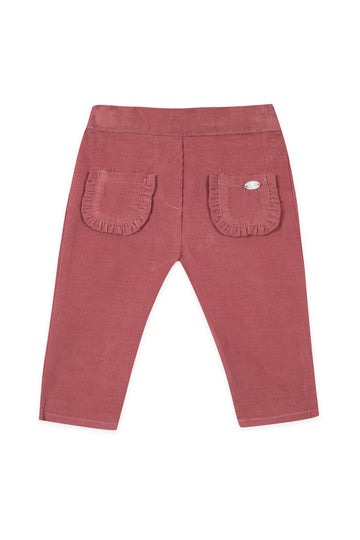 Pantalon velours framboise babygirl Tartine et Chocolat H24