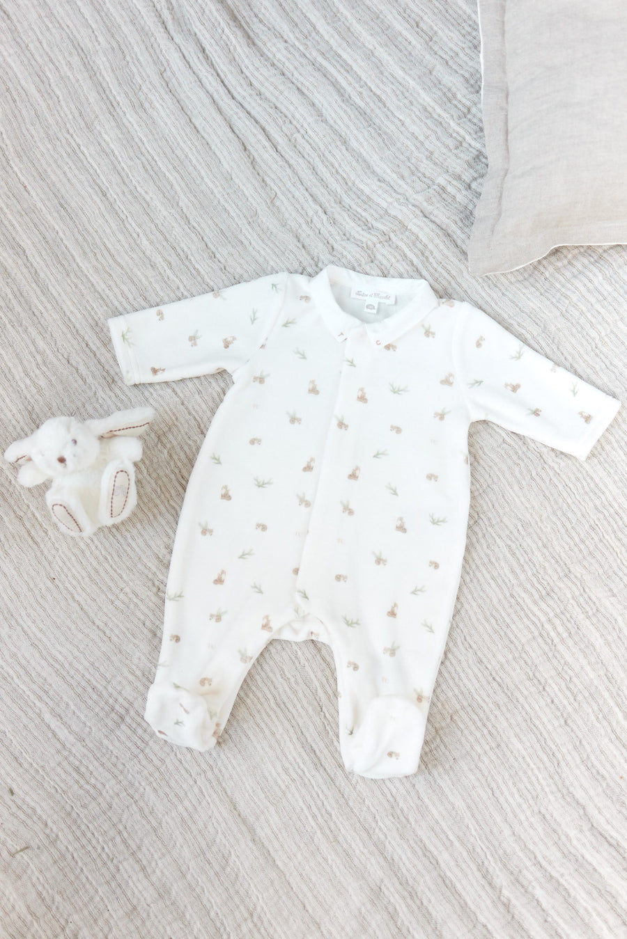 Pyjama renard en velours babyboyTartine et Chocolat