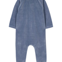 Pyjama en velours bleu orage babyboy Tartine et Chocolat H24