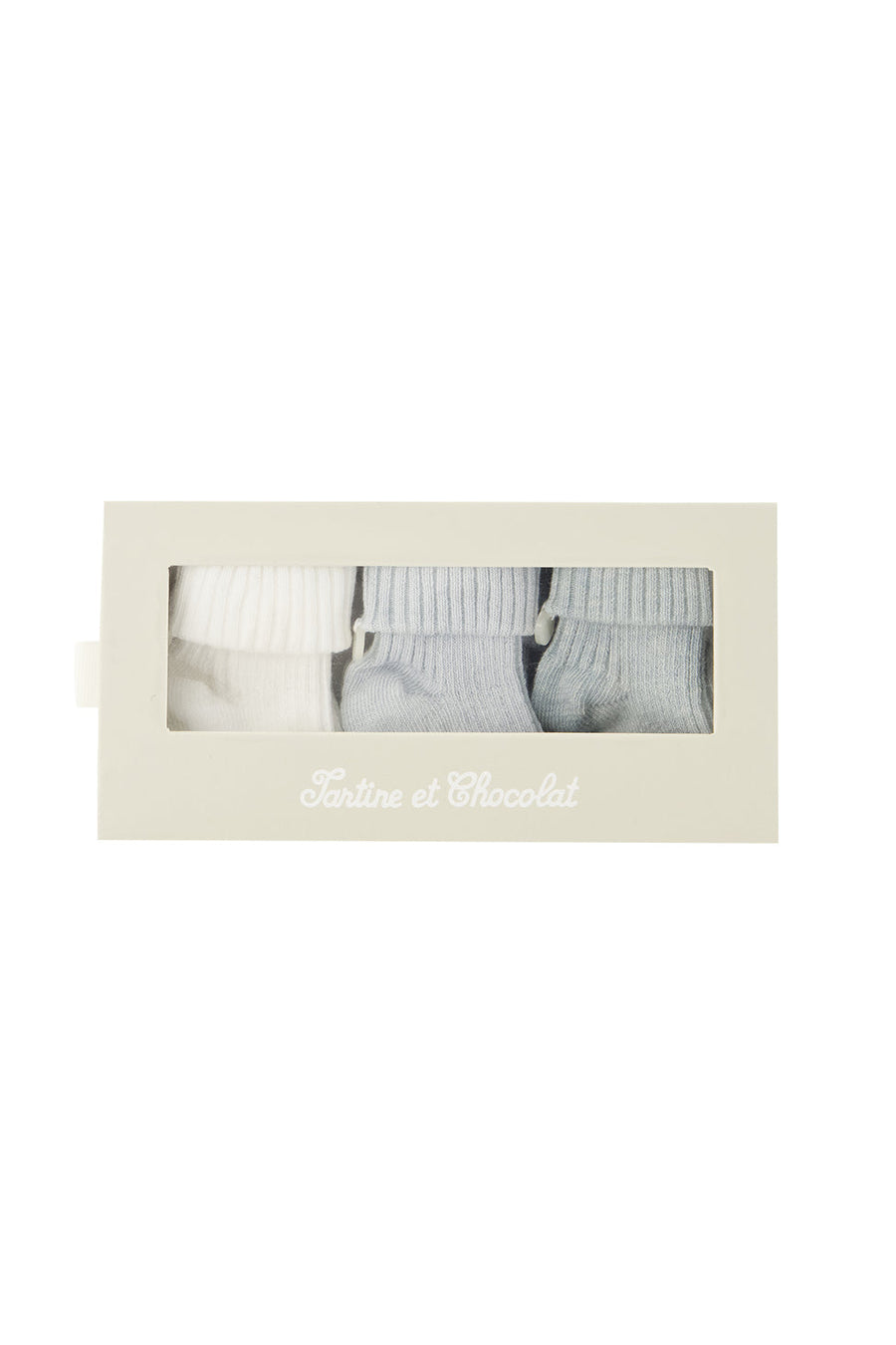 Coffret Chaussettes babyboy bleu orage Tartine et Chocolat