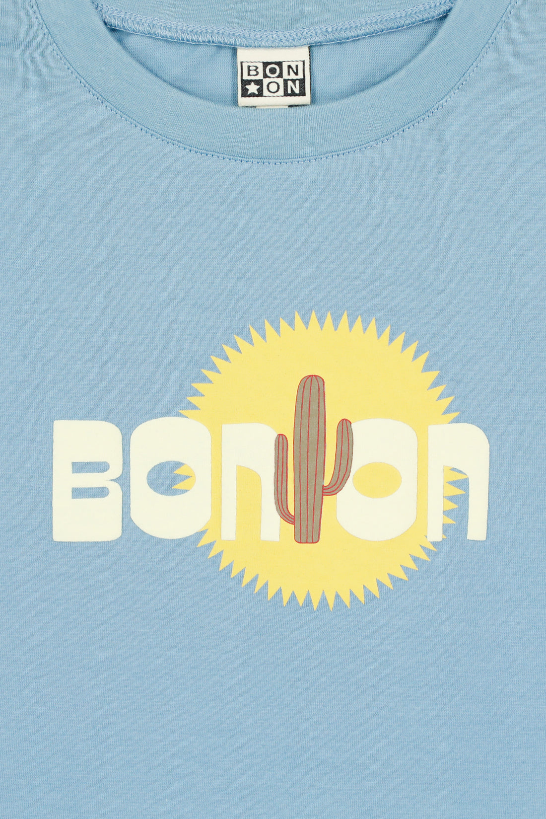 Tee-Shirt Tubo Cactus Bleu Azul garçon Bonton E26