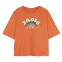 Tee-Shirt manches courtes mandarin orange fille Zadig & Voltaire E26