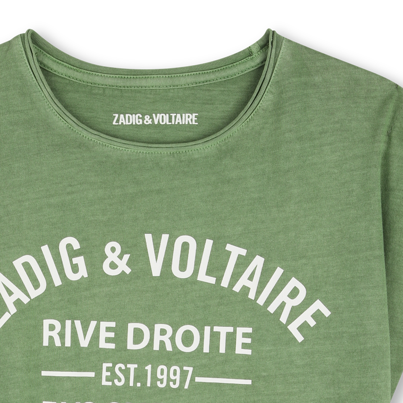 Tee-Shirt manches courtes willow bough Fille Zadig & Voltaire E26