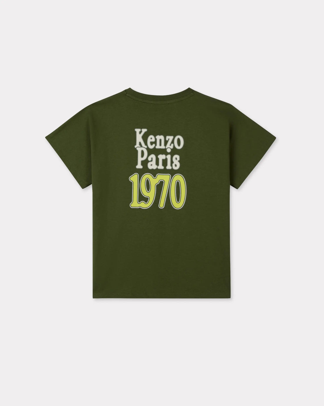 Tee-shirt "Eden Jungle" kaki garçon Kenzo E26