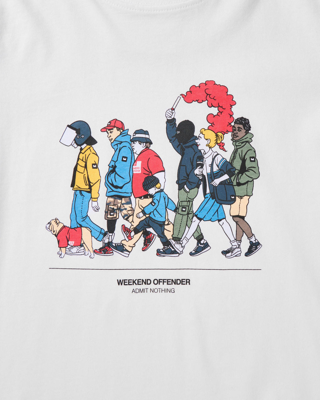Tee-shirt Everyone Graphic White garçon Weekend Offender E26