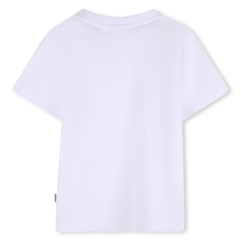 Tee-shirt manches courtes blanc à motif babyboy Boss E26