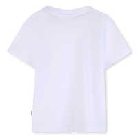 Tee-shirt manches courtes blanc à motif babyboy Boss E26