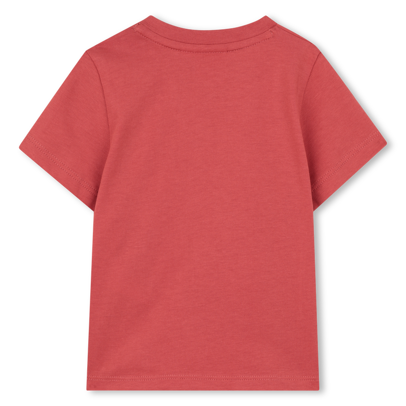 Tee-shirt manches courtes rose violacé babyboy Boss E26