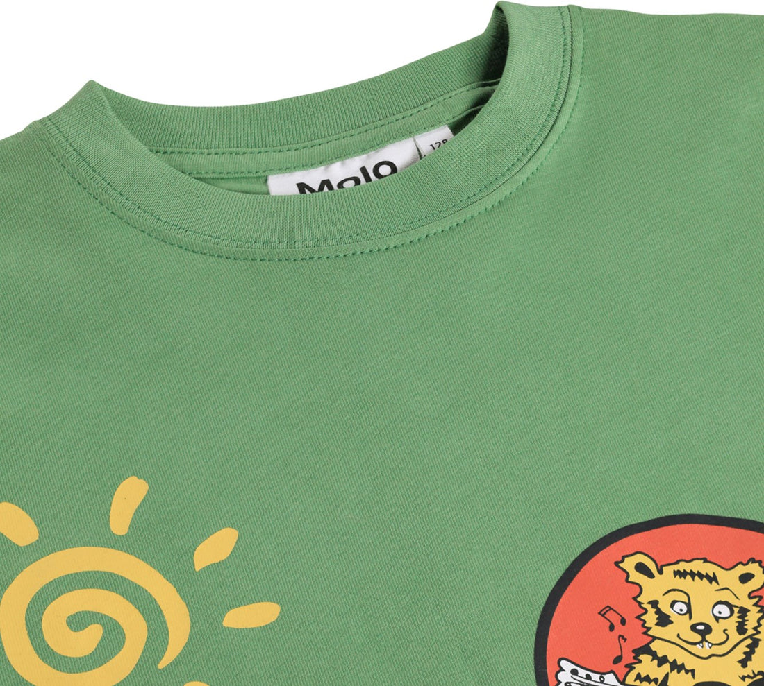 Tee-shirt manches courtes vert garçon Molo E26