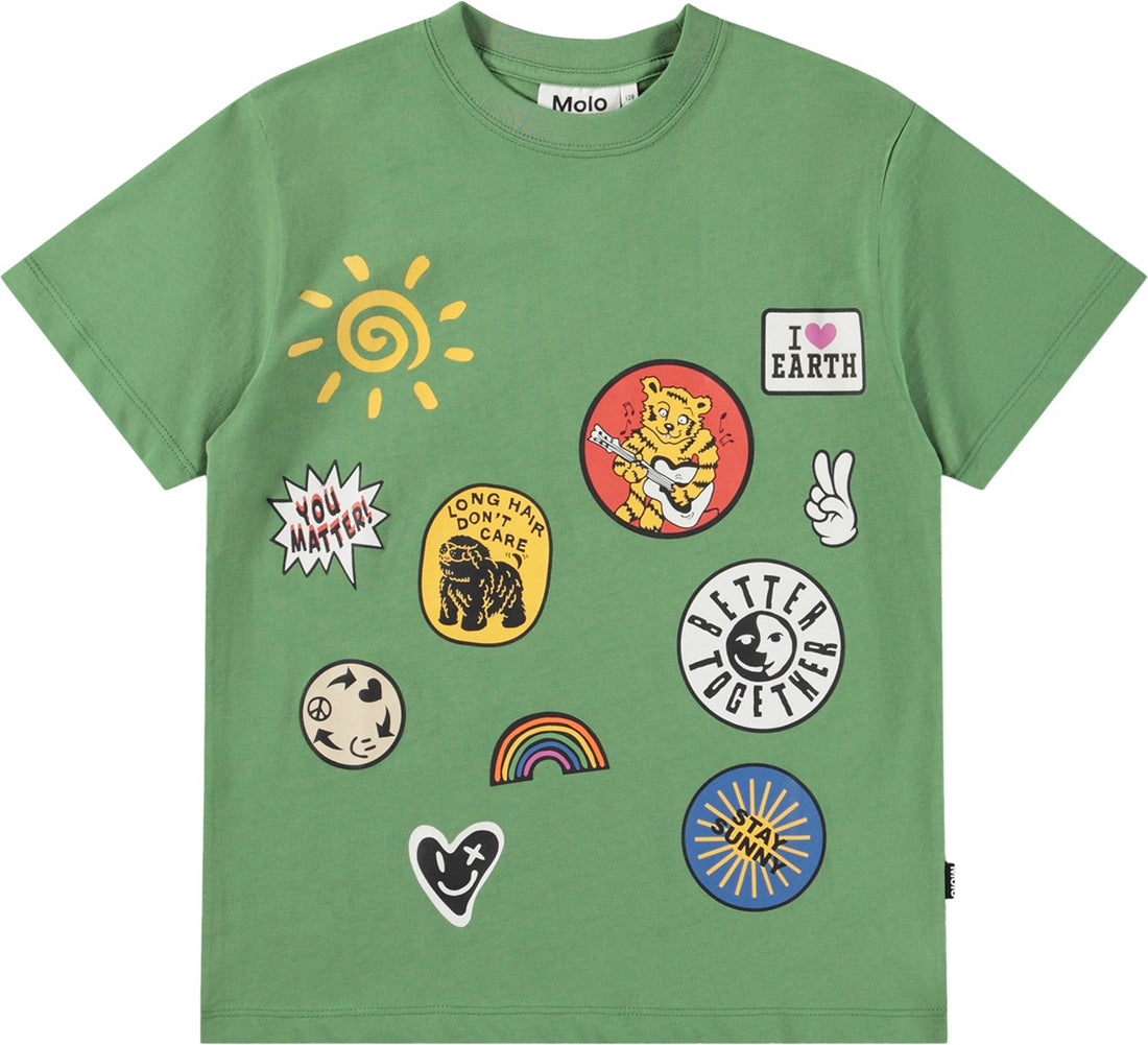 Tee-shirt manches courtes vert garçon Molo E26