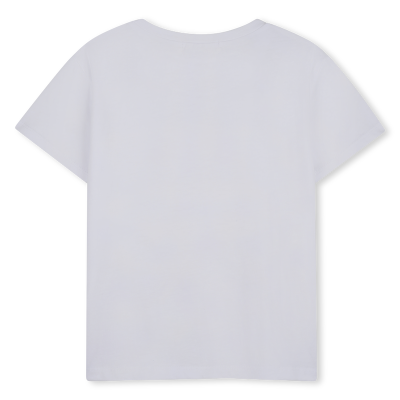 Tee Shirt manches courtes blanc à sequins fille Billieblush E26