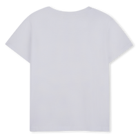 Tee Shirt manches courtes blanc à sequins fille Billieblush E26