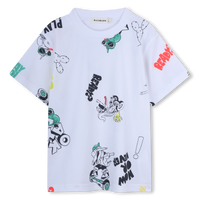 Tee Shirt manches courtes blanc à motif coloré garçon Billieblush E26