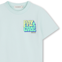 Tee Shirt manches courtes vert poudre garçon Billieblush E26