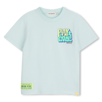 Tee Shirt manches courtes vert poudre garçon Billieblush E26