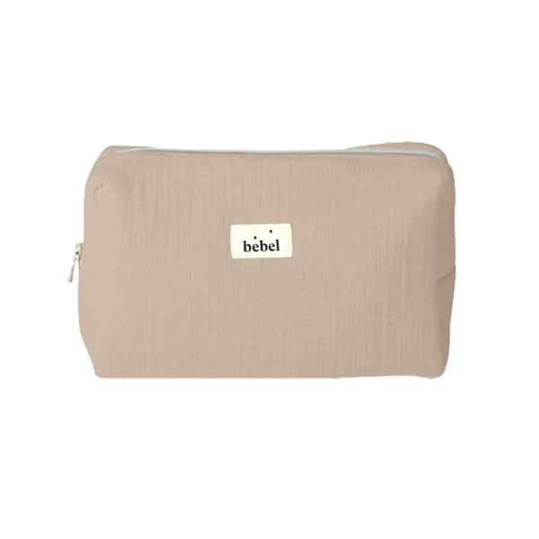 Trousse de toilette beige Effet Lin Bebel