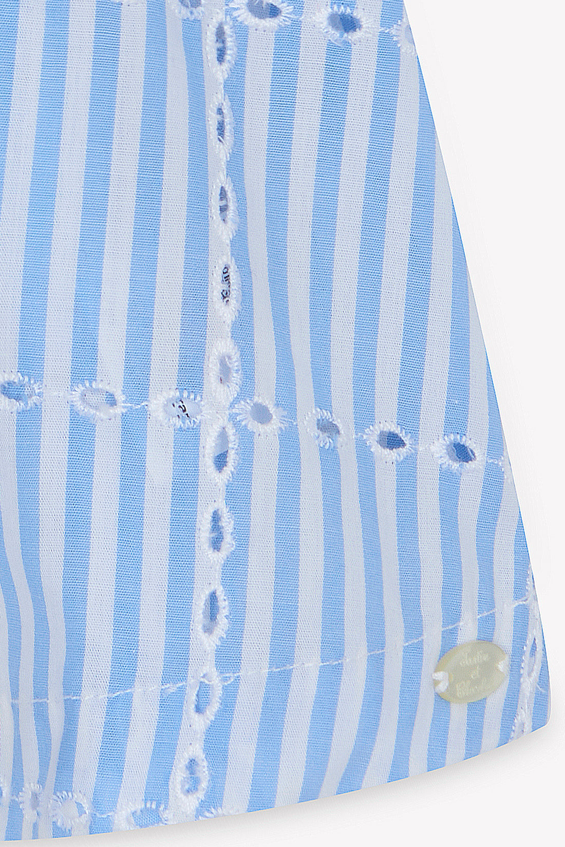 Tunique azur coton rayures babygirl Tartine et chocolat E26