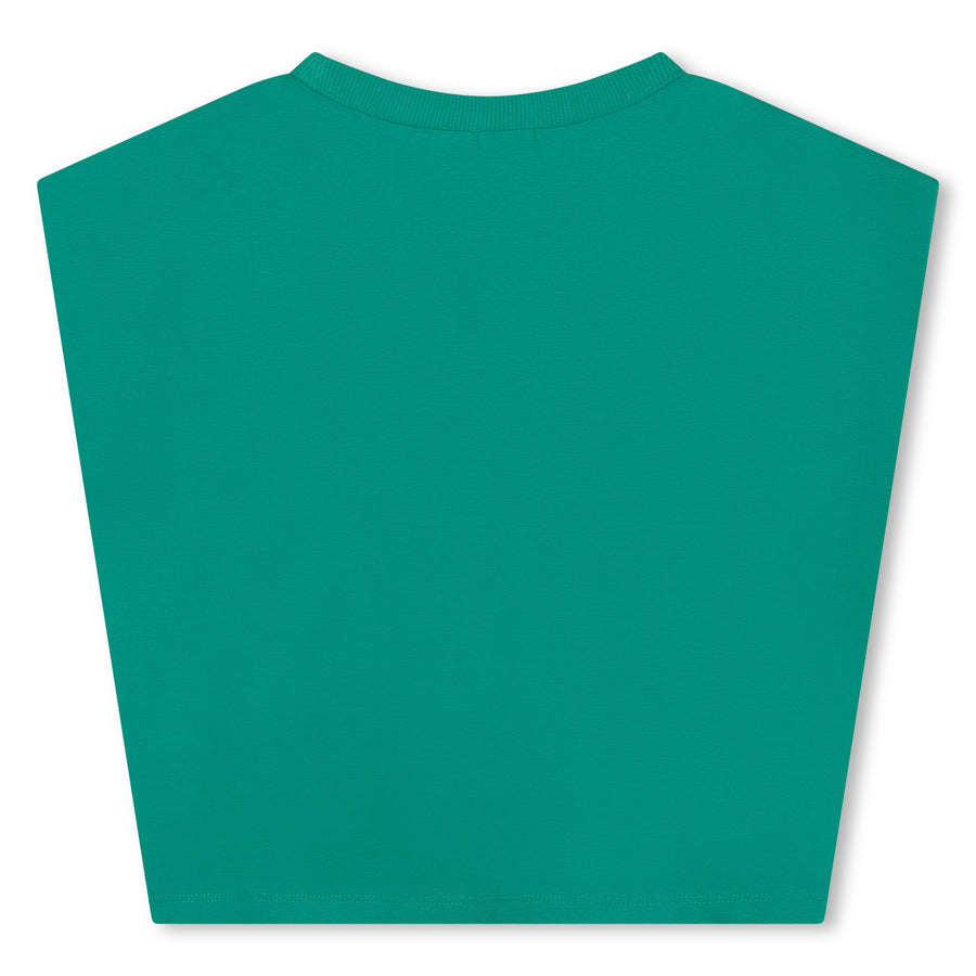 Tee Shirt vert Fille Billieblush E24